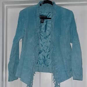 Dialogue Women's Blue Suede Jacket